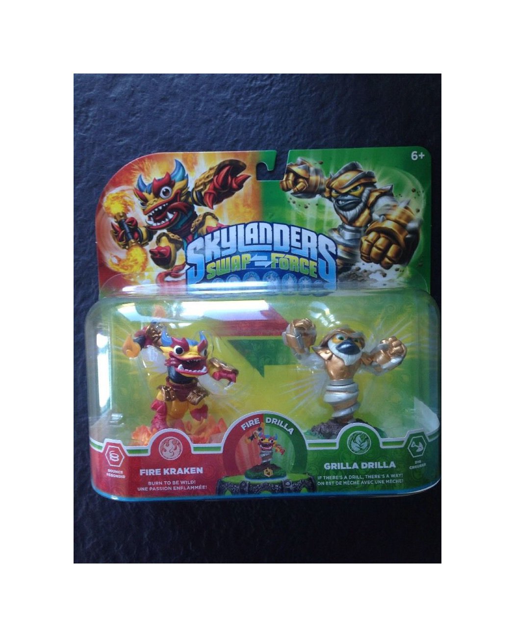 Skylanders SWAP Force 2 Pack (SWAP-able) Grilla Drilla and Fire Kraken