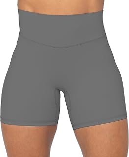 Sunzel Womens High Waist Tummy Control No Front Seam Biker Shorts