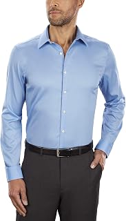 Van Heusen Dress Shirt Slim Fit Flex Collar Stretch Solid Shirt (Pack of 1)