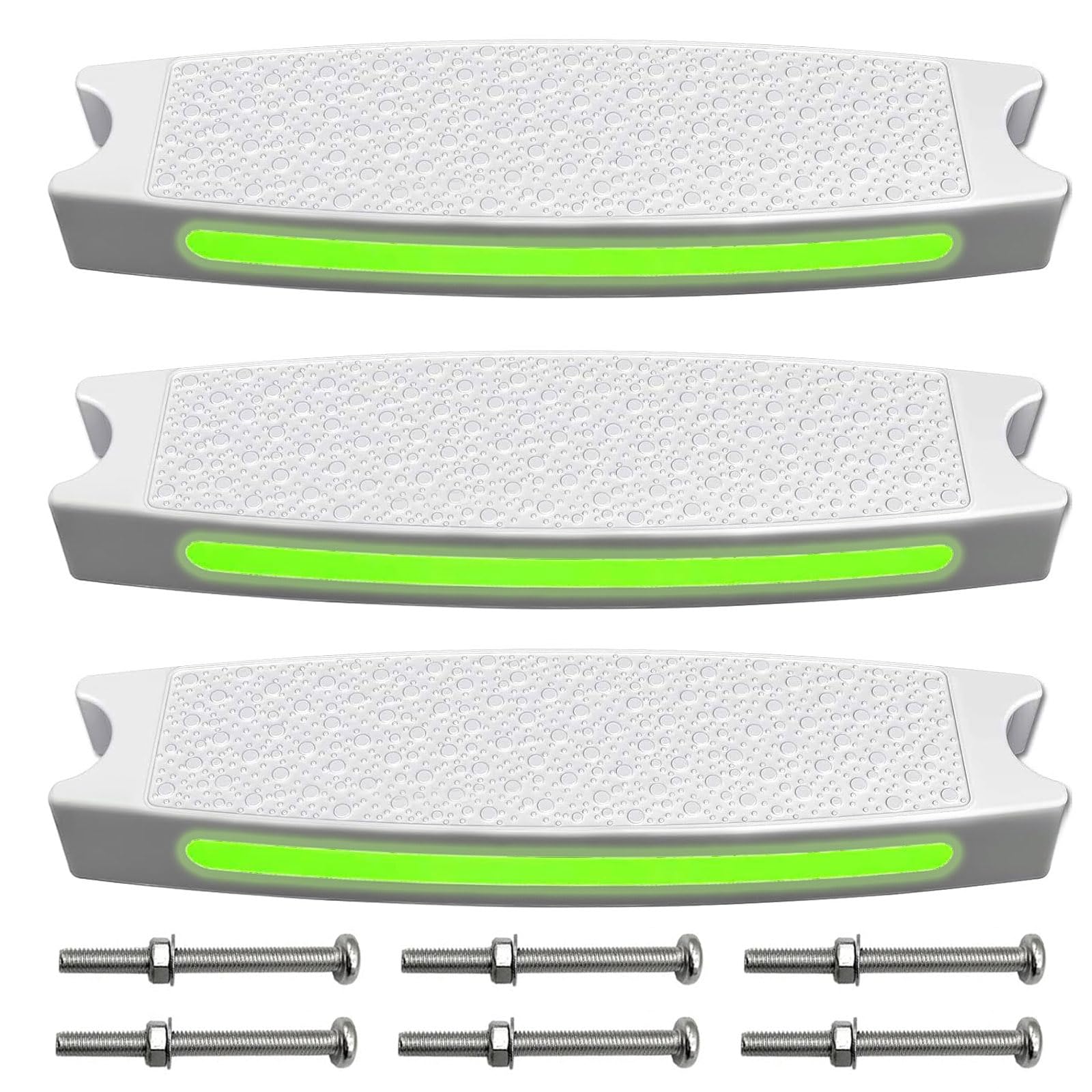 18 inch Pool Ladder Steps Replacement with Reflective Strips - LESIWHOS 3-Pack P