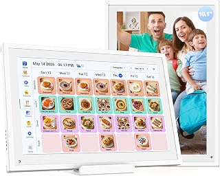 10.1" Digital Calendar Electronic Calendar for Busy Families - HD Touchscreen Chore Chart Star Rewards Meal Planner, Auto Sync Third-Party Cal, No Subscription, Digital Picture Frame, Gift for Mom Dad