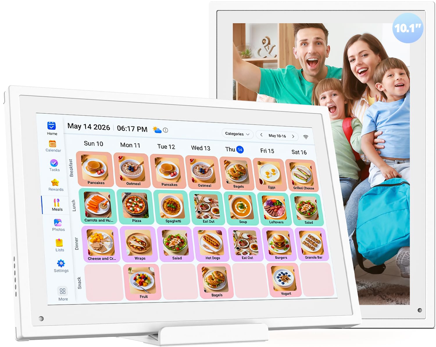 10.1" Digital Calendar Electronic Calendar for Busy Families - HD Touchscreen Ch