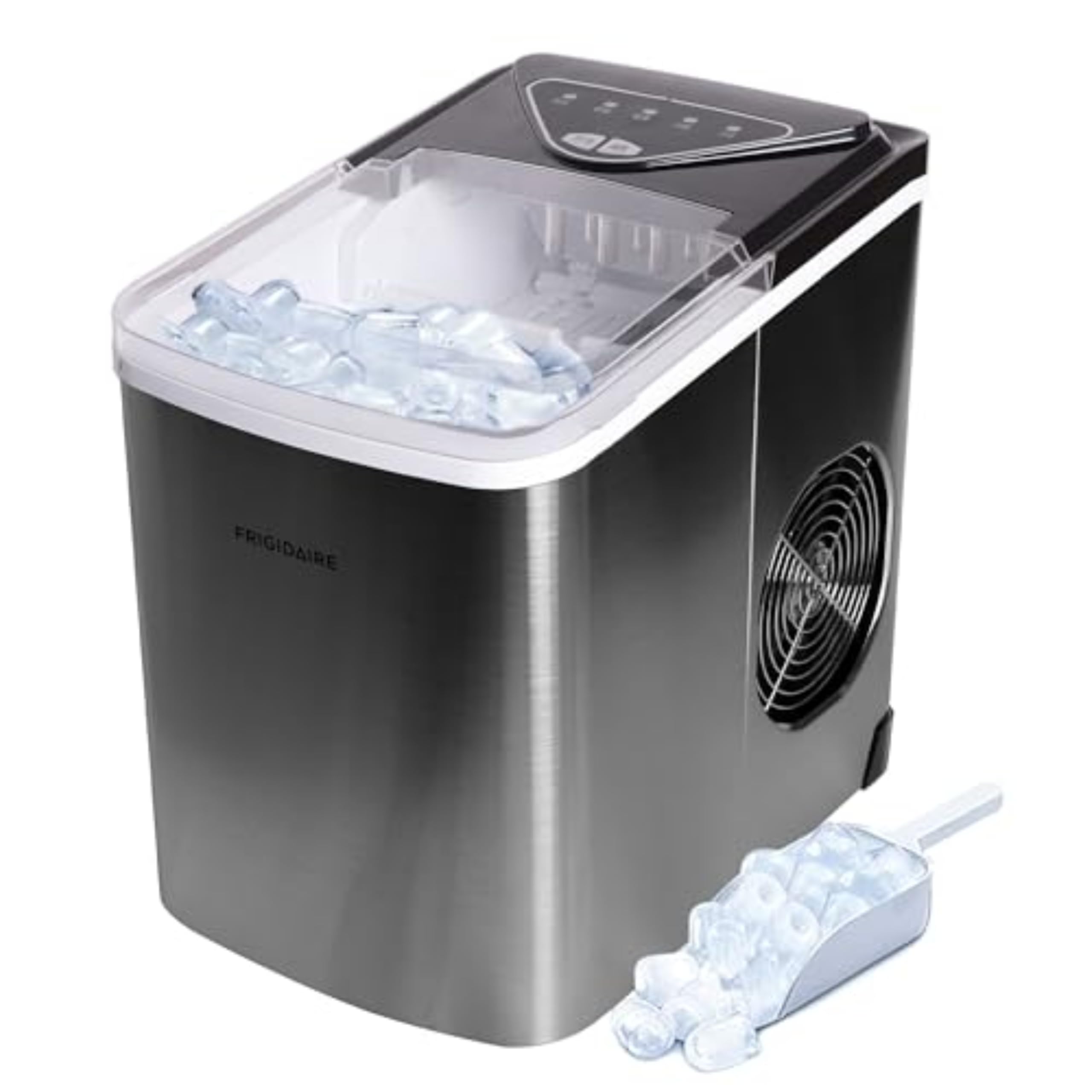 Frigidaire EFIC123-SS Counter Top Maker, Produces 26 pounds Ice per Day, Stainle