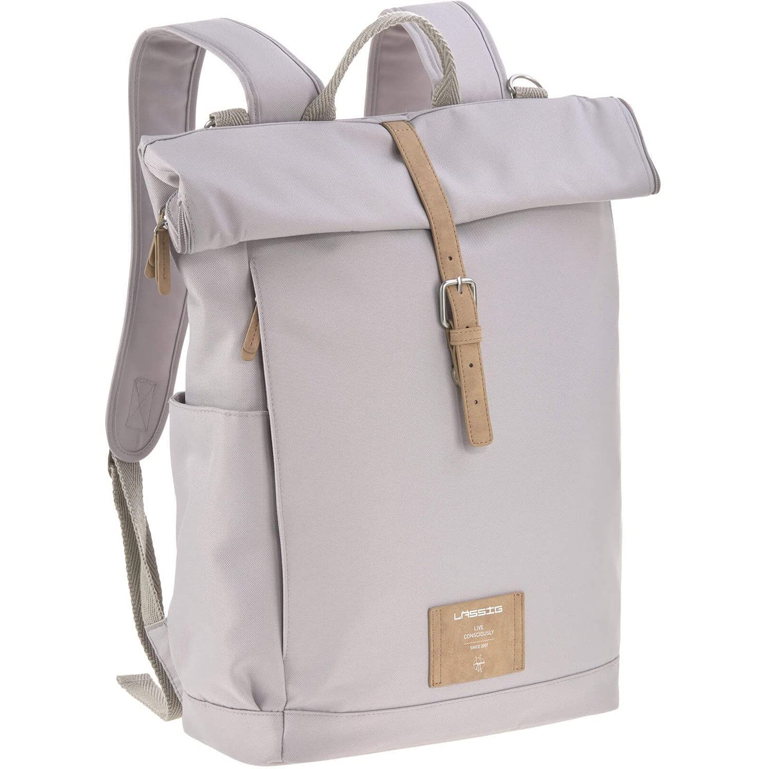 LÄSSIG Baby changing backpack with changing mat, pram attachment, bottle warmer 