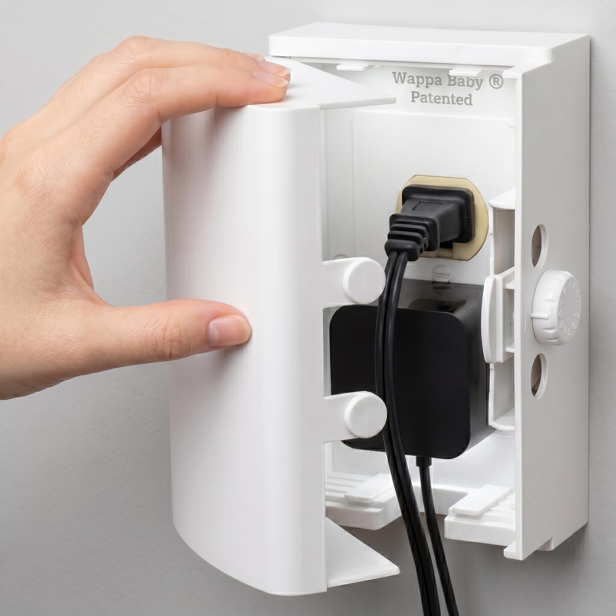 Outlet Cover BOX Baby Proofing (1-Pack) Patented Dual-Lock for Much Better Toddl
