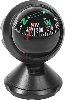 UBOG Car Compass,Compass for Car,Automotive Compass Ball,Car Accessories Auto Compass Car Compass Dashboard,Car Mount Compass with Bottom Stick,Dashboard Compass for Boat Car Truck to Find Direction