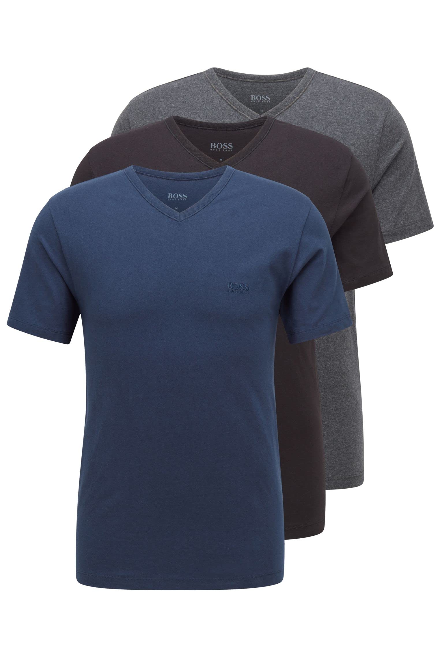 BOSS Herren T-Shirt Vn 3p Co T-Shirt (3er Pack)