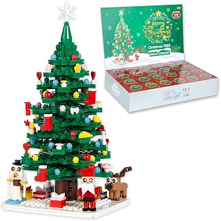Advent Calendar 2026 Christmas Tree Building Toy Set, Christmas Countdown Calendar Building Block 779PCS Set 24 Days Surprise Boxes Creative Gifts for Adults Teens Girls