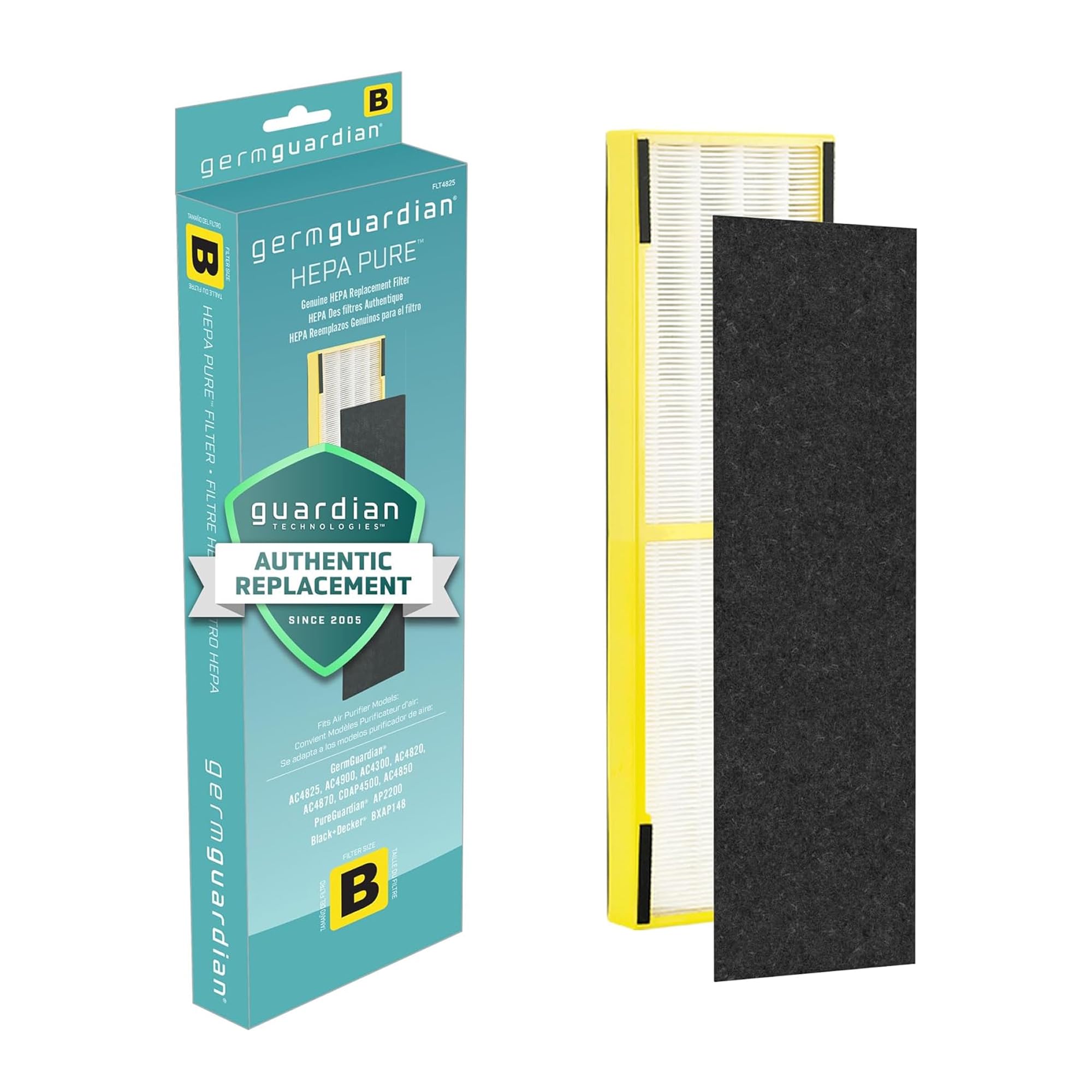GermGuardian, Filter B HEPA Pure Genuine Air Purifier Filter, Removes 99.97% of 
