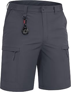TACVASEN Men's Shorts Lightweight Quick Dry Stretch Cargo Shorts with 5 Pockets for Hiking Golf Fishing Camping Travel