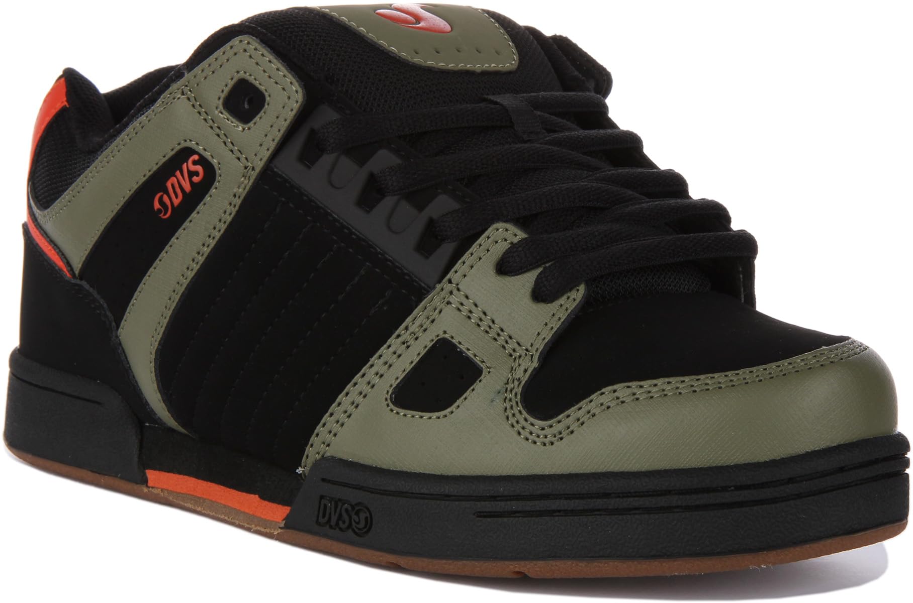 DVS Men's Celsius Sneaker, Black Olive Orange, 13 UK