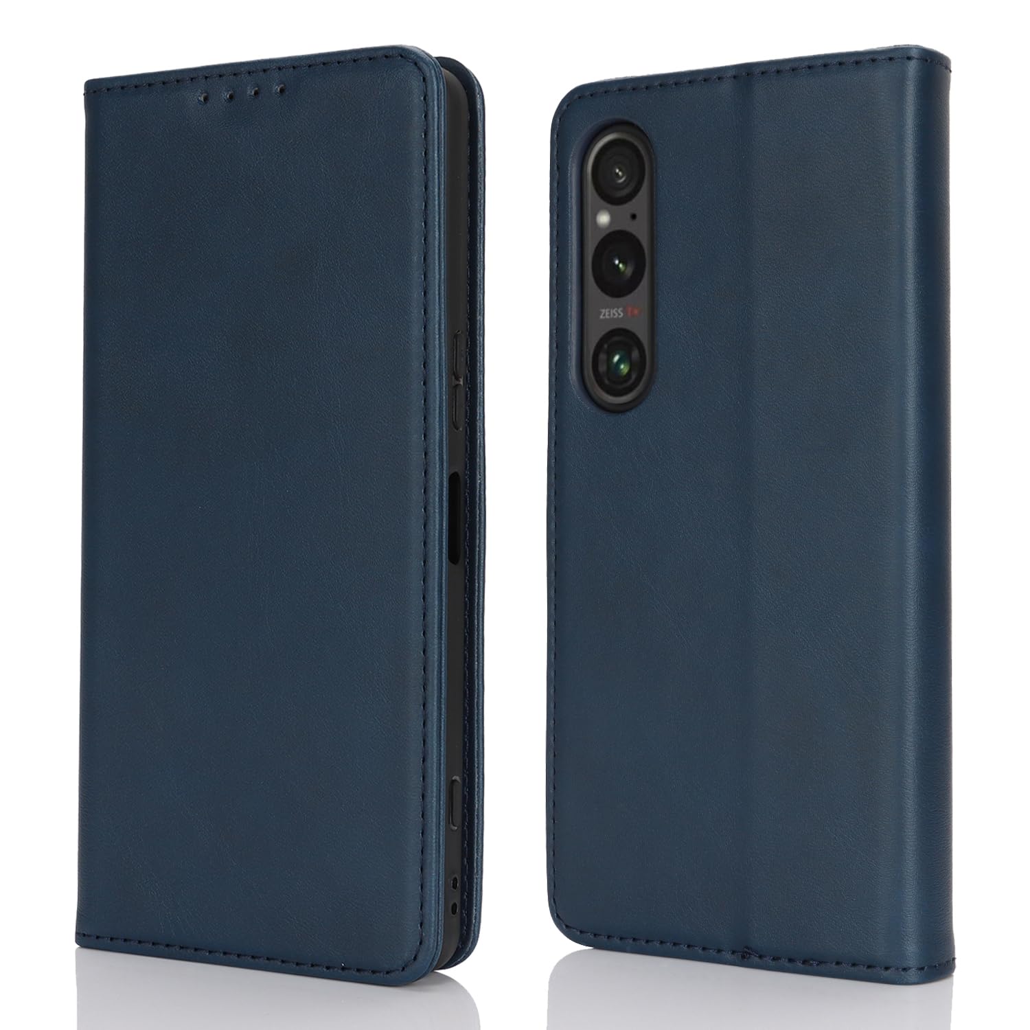 【Hamany】 対応 Xperia 1 vi ケース 手帳型 エクスペリア1 vi ケース カード収納 -ヴィンテージブルー