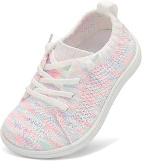 JIASUQI Toddler Shoes Boys Girls Wide Barefoot Slip on Shoes Kids Breathable Zero Drop Minimalist Tennis Sneakers