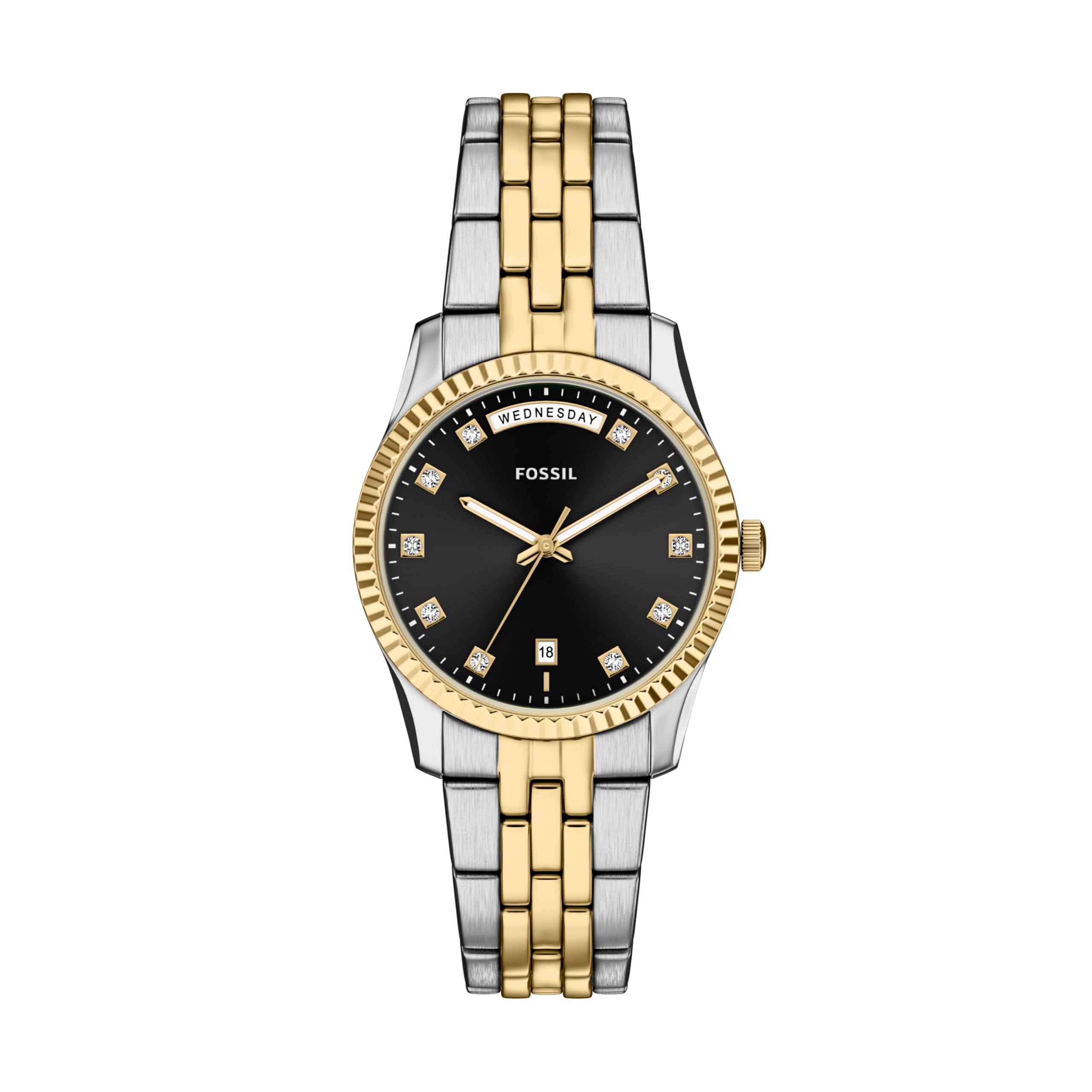 Fossil Women's Scarlette Mini Quartz Stainless Steel Three-Hand Watch, Color: Si