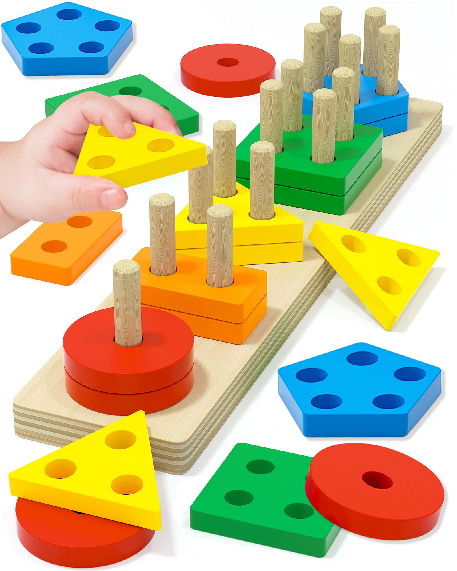 Montessori Toys for 1 2 3 Year Old Boy Girl, Toddler Learning Toys Gifts | Monte