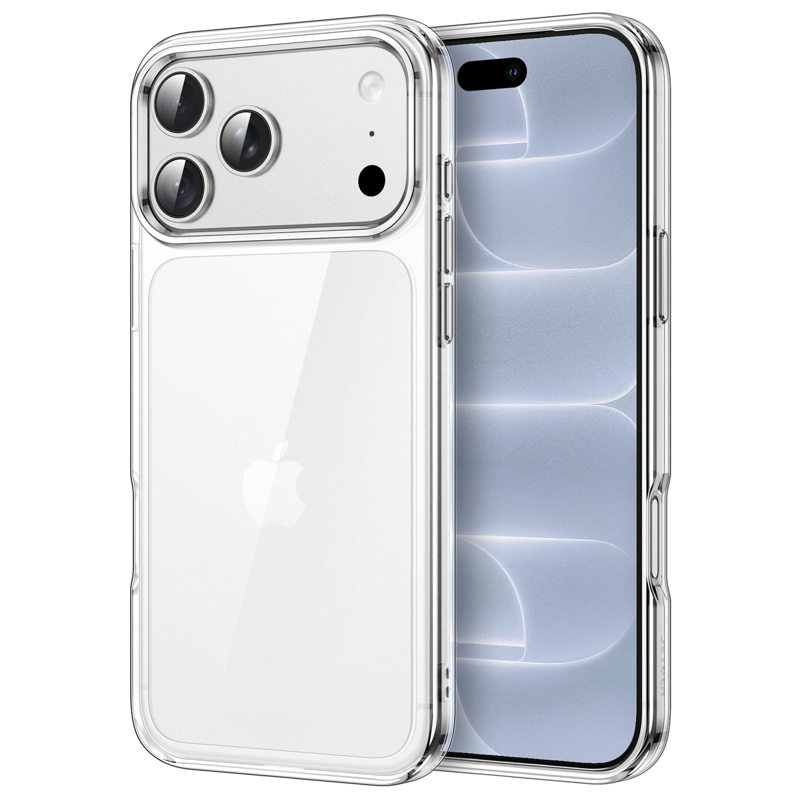 JETech Clear Back Bumper Case for iPhone 18 Pro, Clear | Anti-Yellowing Phone Co