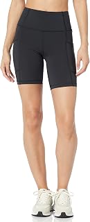 Amazon Essentials Womens Aew30309f23Active Sculpt High Rise 7 Bike Shorts with Pockets