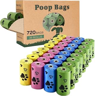 Dog Poop Bags 720 Counts: Extra Thick for a Cleaner Grip and Cleaner Hands