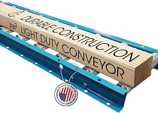Ultimation Light-Duty Gravity Conveyor, Rollers & Frames - 18"W x 5'L x 6"C | 1.5"D Galvanized Steel Rollers, 18" Wide by 5' Long Frame & 6" Centers, Warehouses, Workshop & DIY Projects, 530lb Capacity