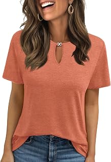 KILISU Womens Summer Tops Cutout Fashion Short Sleeve Cute Casual T Shirts Trendy 2026