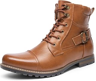 Bruno Marc Men's Tactical Boots Warm Zip