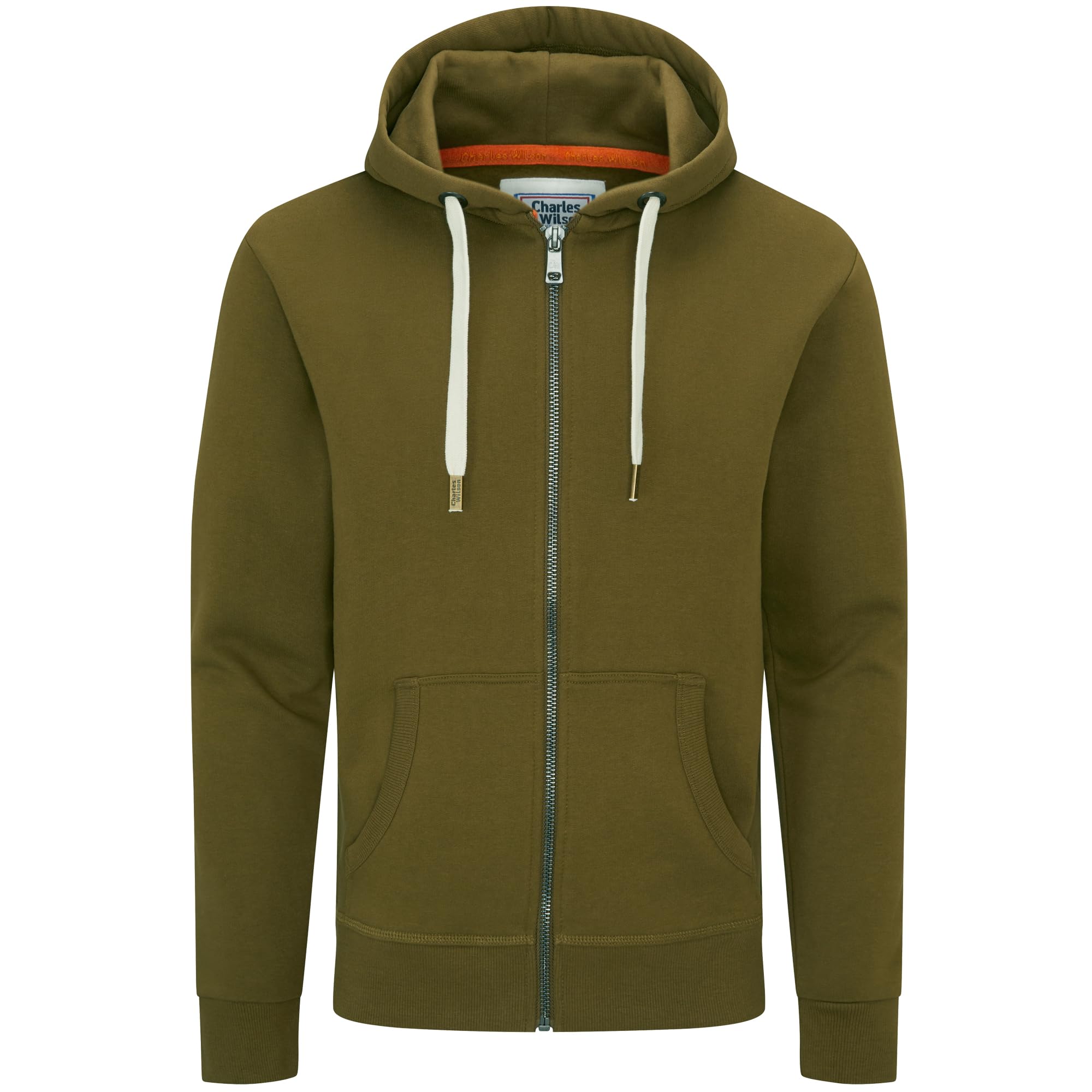 Charles Wilson Original Men's Hooded Sweatshirt in Cotton Blend with Zip