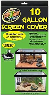 Zoo Med Screen Cover with New Clamp Lamp Bracket, 10 Gallon Tank