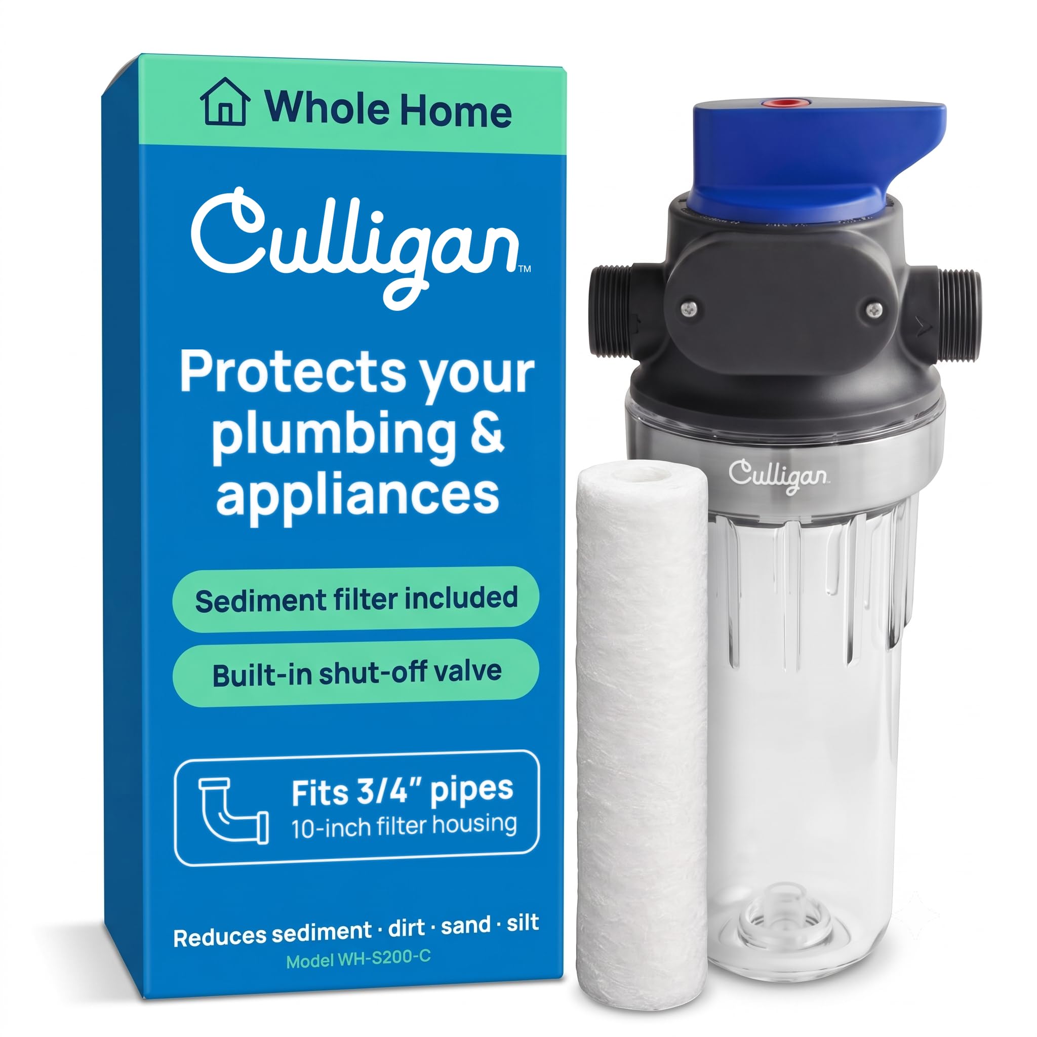 Culligan Whole House Water Filter System, 3/4" Standard, P5 Filter Included | IA