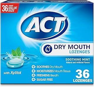 ACT Dry Mouth Lozenges Soothing Mint, 36 Count