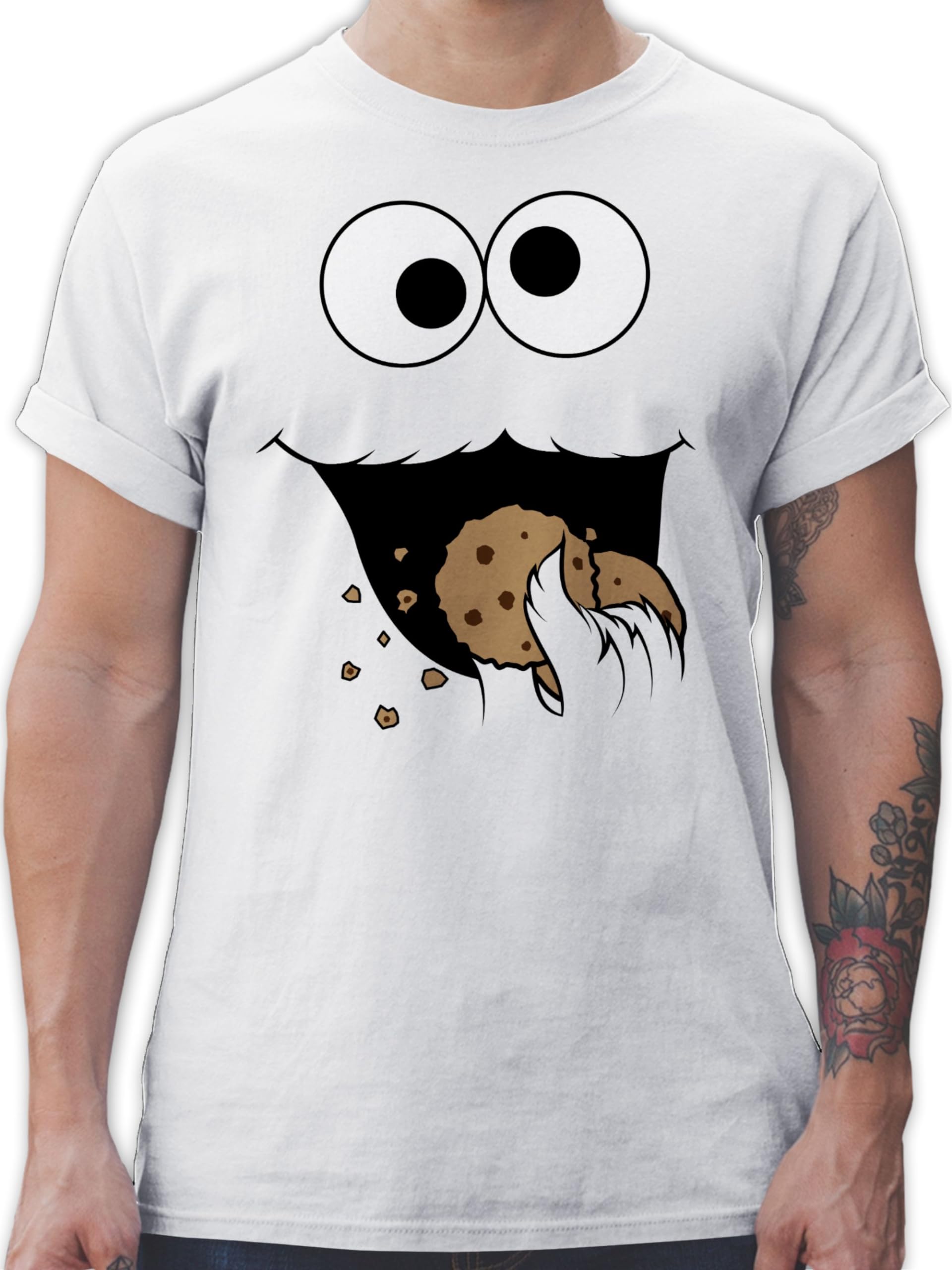 Shirtracer - Men's T-Shirt - Carnival & Fancy Dress - Biscuit Monster - Biscuit 