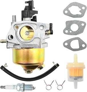 JUUDDENPARTS Carburetor Kit with Fuel Filter Spark Plug, Lawnmower Engine Parts Carb, Replacement for Mountfield HP414 SP414 HP164 SP164 M411PD RS100 Lawnmower