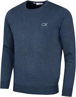 Calvin Klein Mens 2026 Comfort Crew Neck Golf Sweater