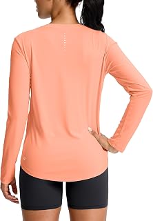 SANTINY Lightweight Long Sleeve Workout Tops for Women