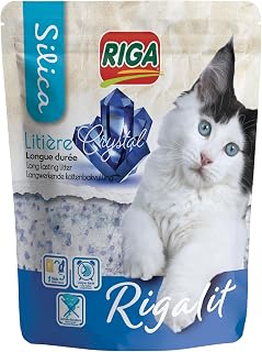 Riga - Rigalit Crystal - Mineral Absorbent Cat Litter - Silica Gel - Absorbs Odours - Anti Bacterial Development - 2.2 kg