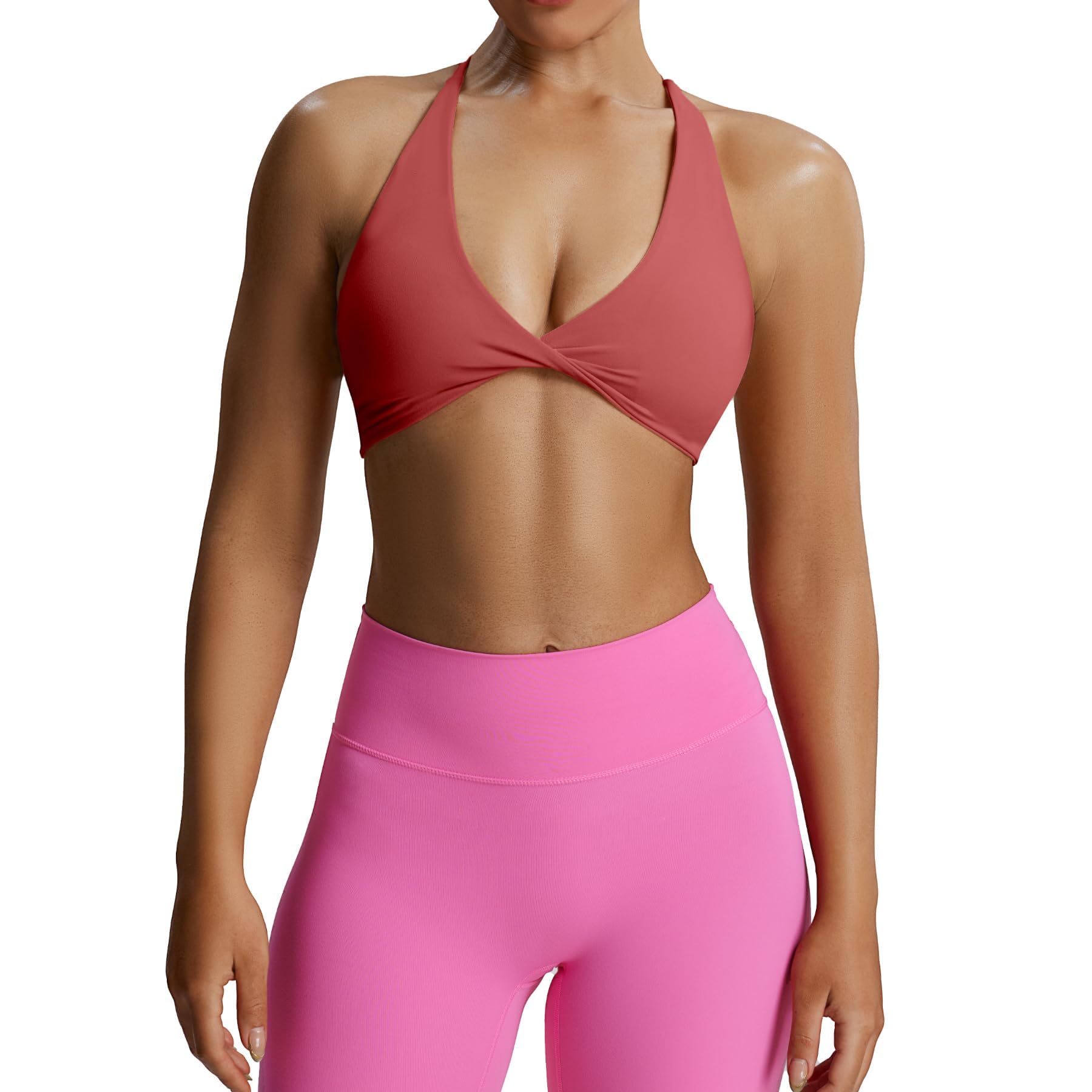 Aoxjox, Sienna Women's Sports Bra Backless Padded Low Impact Yoga Tank Top