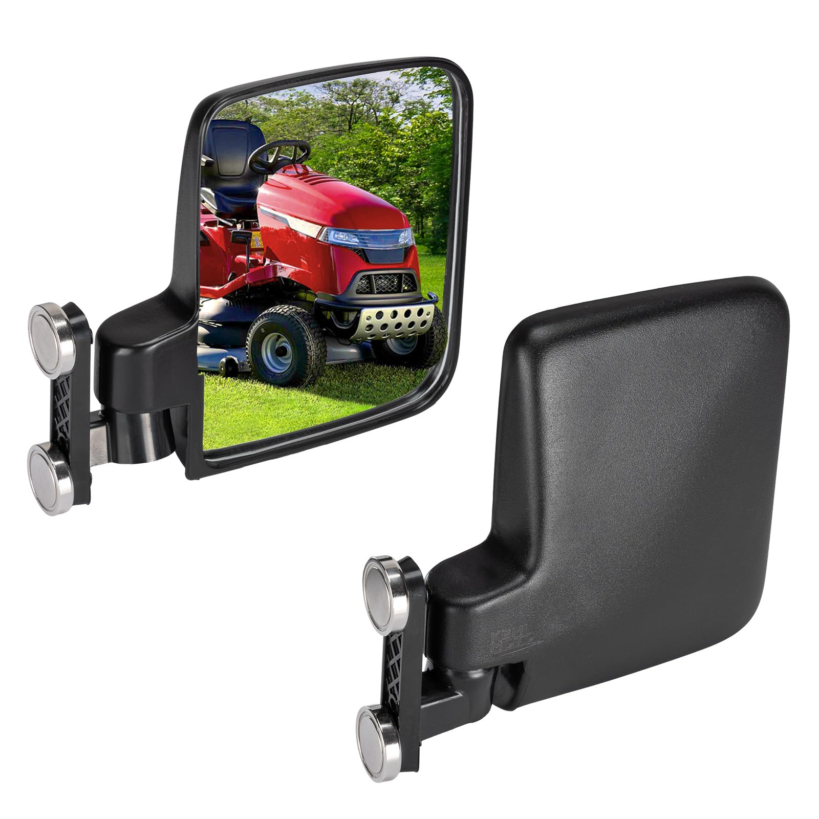 KEMIMOTO Magnetic Side Mirrors 220Lbs Golf Cart Mirror Tractor Mirror | Compatib