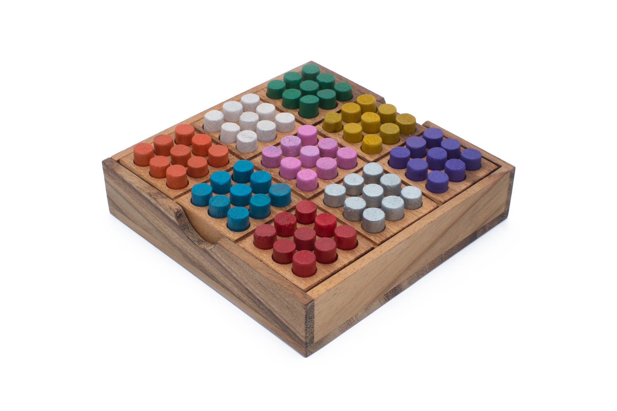 Premium Color Sudoku Puzzle Set (Travel Set) – Deluxe Multicolor Logic Game for 