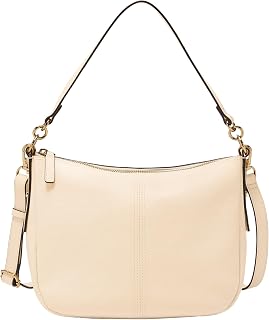 Fossil Women's Jolie Leather Crossbody Bag, Neutral Woven