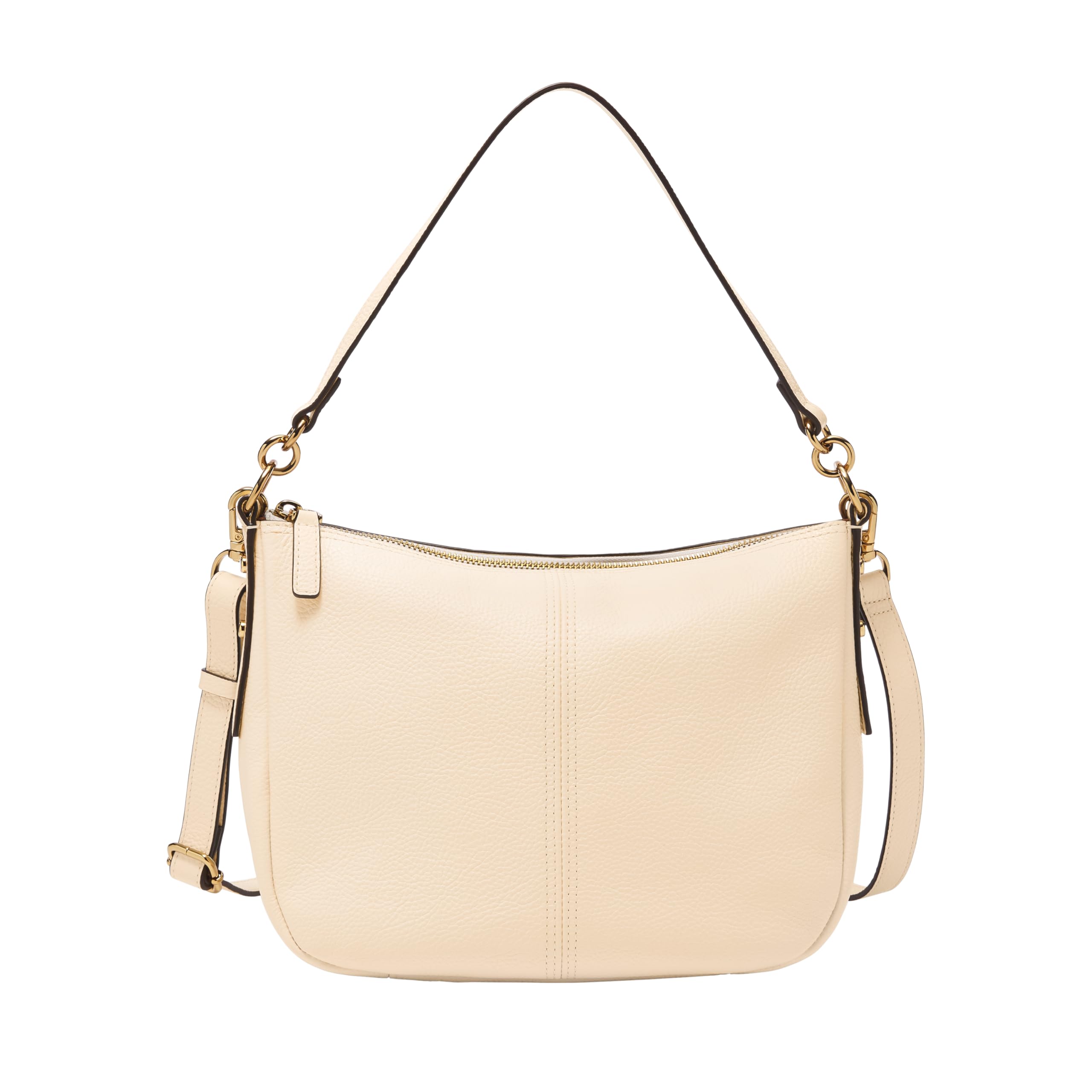 Fossil Women's Jolie Leather Crossbody Bag, Neutral Woven