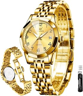 OLEVS Women's Original Fashion Ultra Thin Minimalist Silicone Band Waterproof Slim Analog Quartz Watch