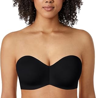 [DELIMIRA] Strapless Bra Large Size Won't Fall Down Underwire Unpadded Seamless Large Size Bra