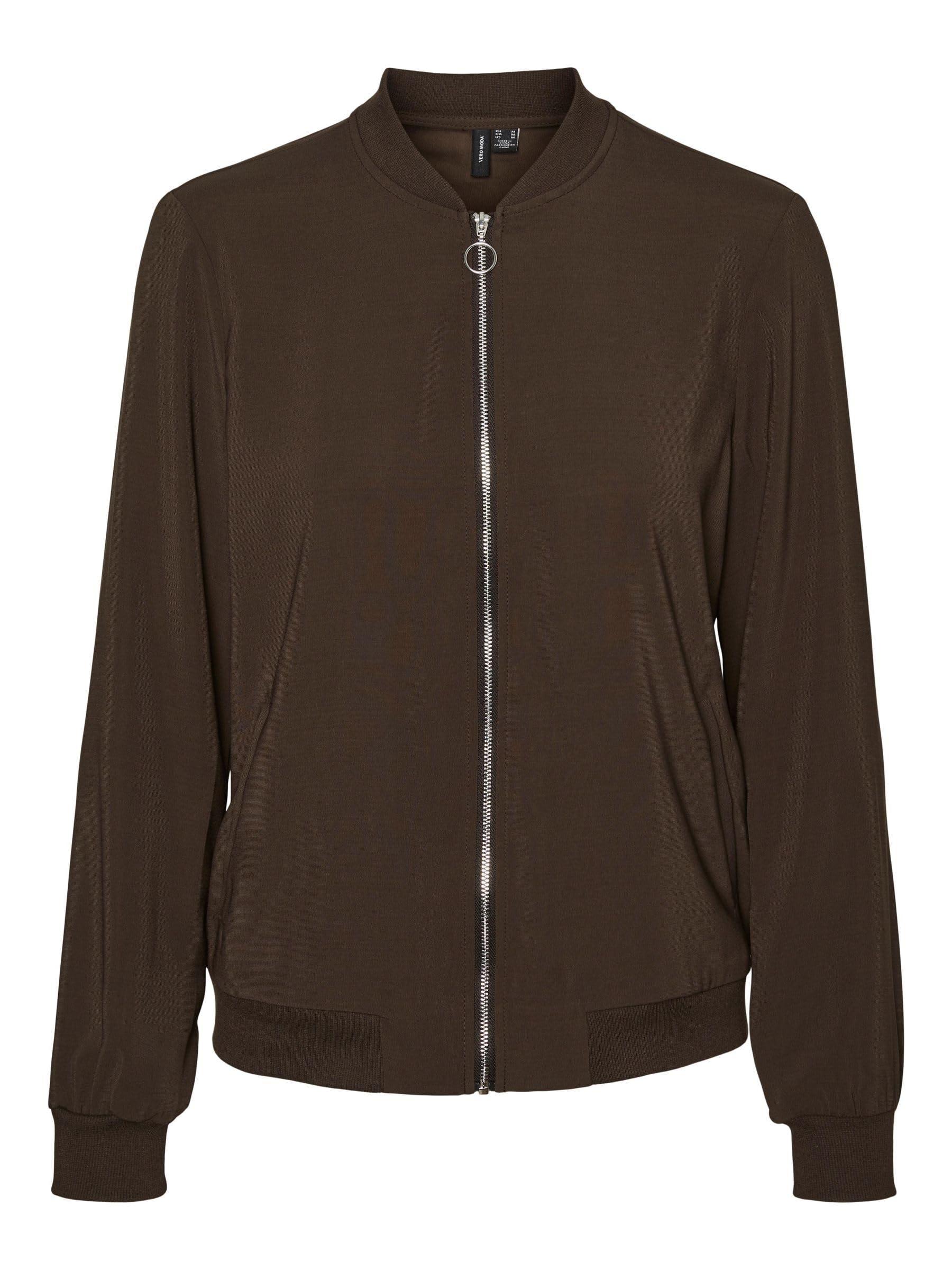 VERO MODA Women's Jacket Blouson Fly Away Collar Zipper Lightweight Jacket Versa