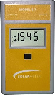Solarmeter Model 5.7 Sensitive UVA & UVB Total UV Light Meter, Handheld Digital Radiometer and Light Bulb Tester for Measuring Ultraviolet Light, 0-1999 μW/cm², Made in USA