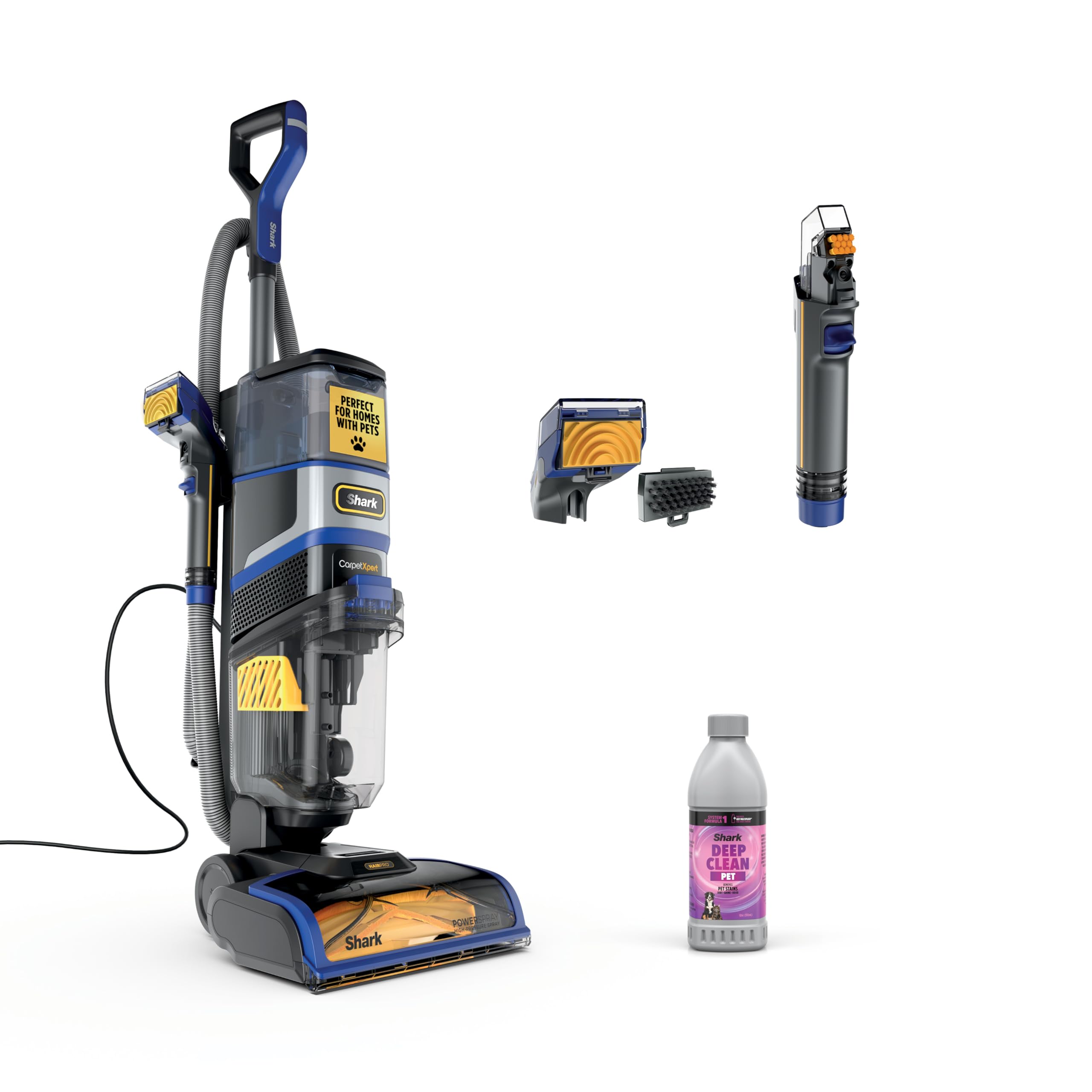 Shark CarpetXpert HairPro Carpet & Built-in Stain Cleaner, 2 Tools EX251BRN | Fo