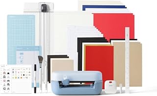 Cricut Joy™ 2 Essential Bundle + Digital Content, Blue | Includes Supplies for 35 Projects + Bonus Digital Content - Perfect for Making Cards, Stickers, Labels, &amp; More