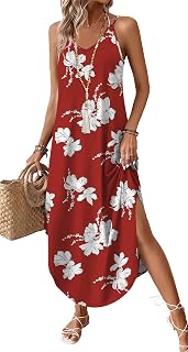 WIHOLL 2026 summer dresses for women long boho backless dress summer dresses for beach vacation travel