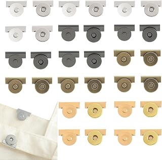 16 Pcs Magnetic Snap Fasteners for Bags, Seamless Snap Fasteners, Metal Snaps for Fabric, Sewing, Crafts, Snap Button Kit
