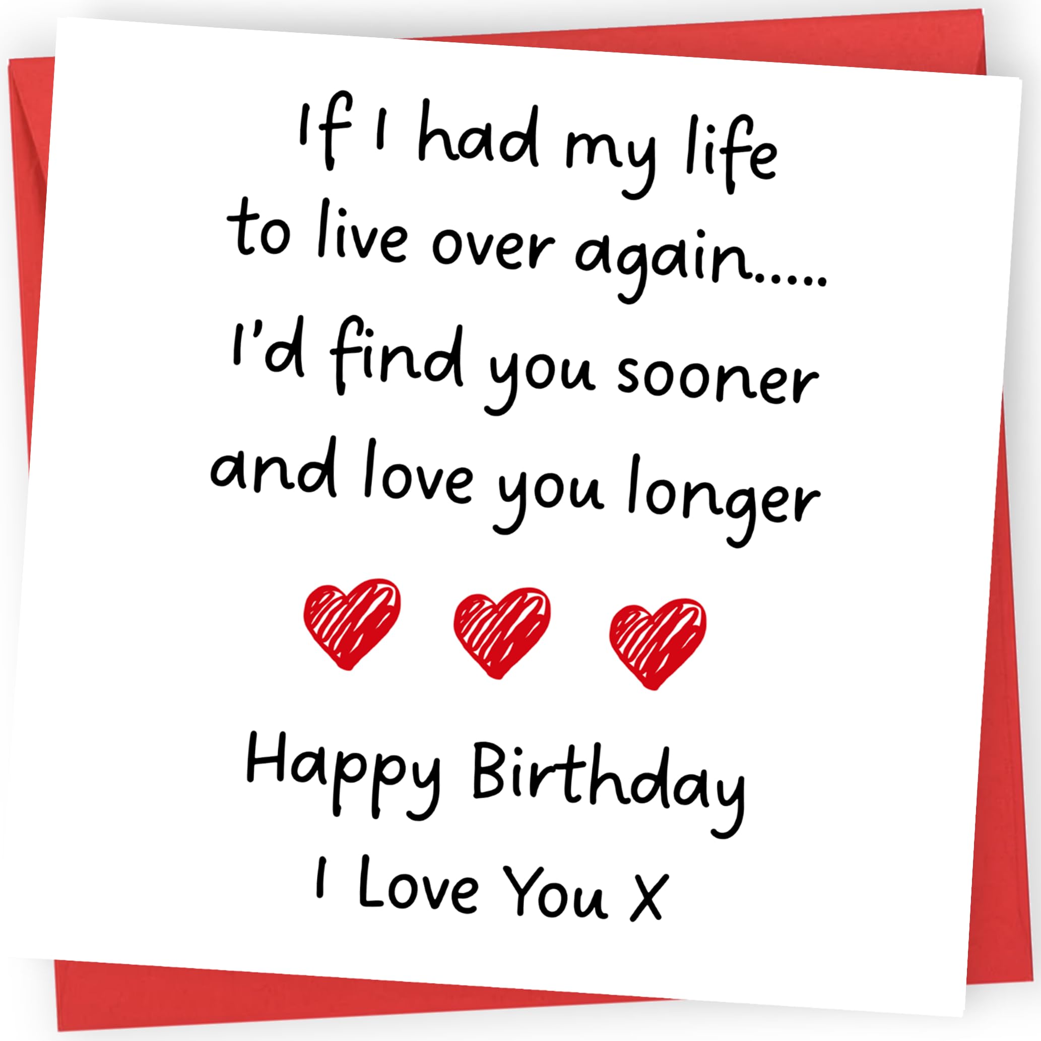 Printperfect - Boyfriend Birthday Card - Husband Birthday Card - 'I Love You Lon