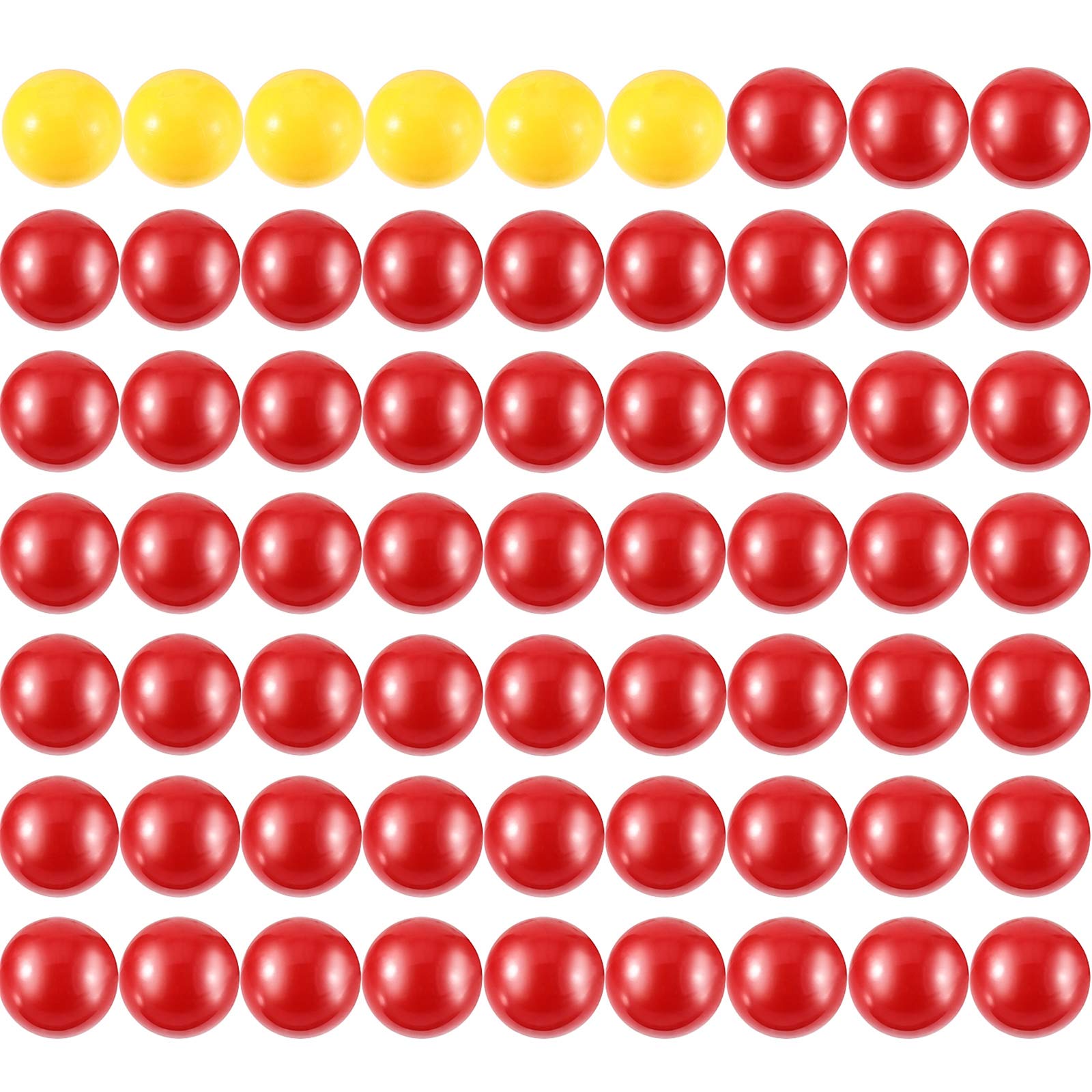 Gejoy 63 Pcs Game Replacement Marbles Compatible with Hungry Hippos | 3 Set Game