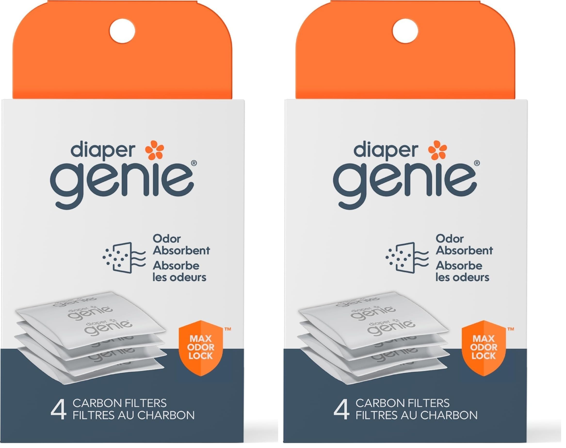 Diaper Genie Carbon Filter (8-Pack) | Diaper Pail Odor Eliminator & Deodorizer |